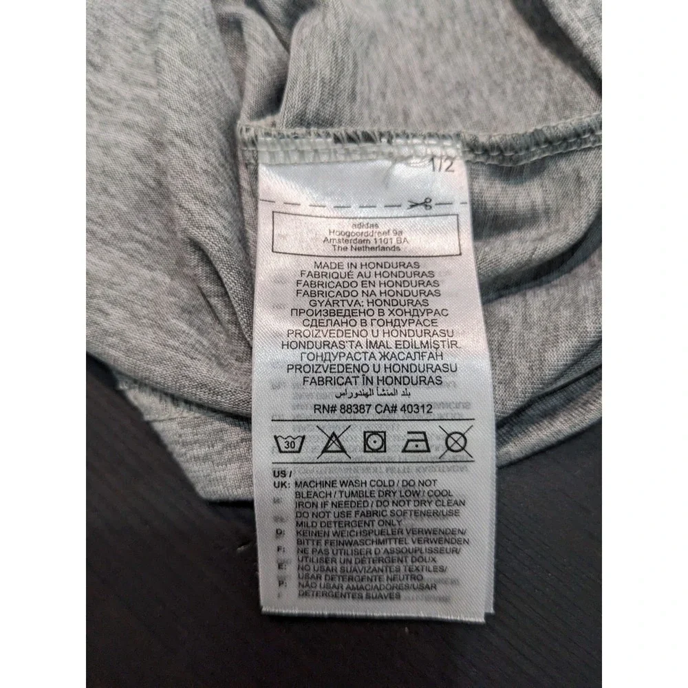 adidas Aeroready Gray Shirt Men 2XL Performance Sportswear Workout Sports Logo
